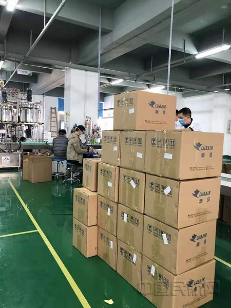 潤貝化工開足馬力生產航空消毒用品，深圳運輸助力疫情防控